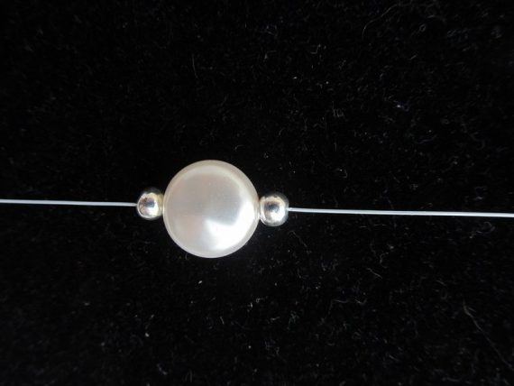 Swarovski necklace coin pearls