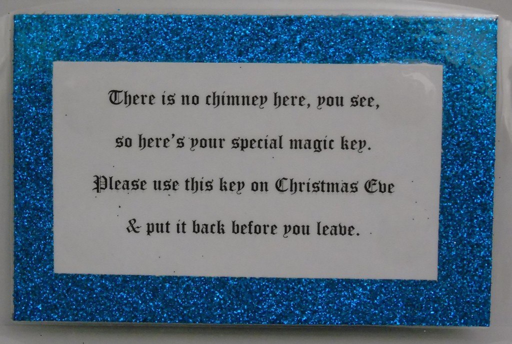 Santa Christmas magic key - Conscious Crafties
