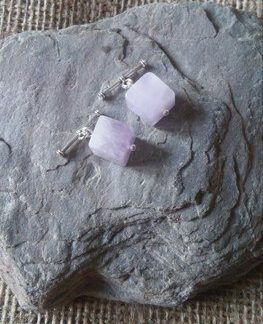 Lavender amethyst cufflinks