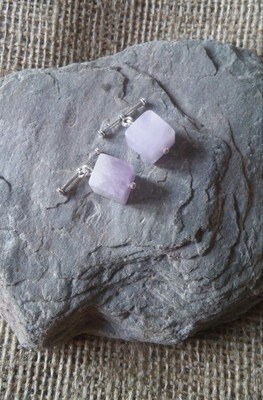Lavender amethyst cufflinks