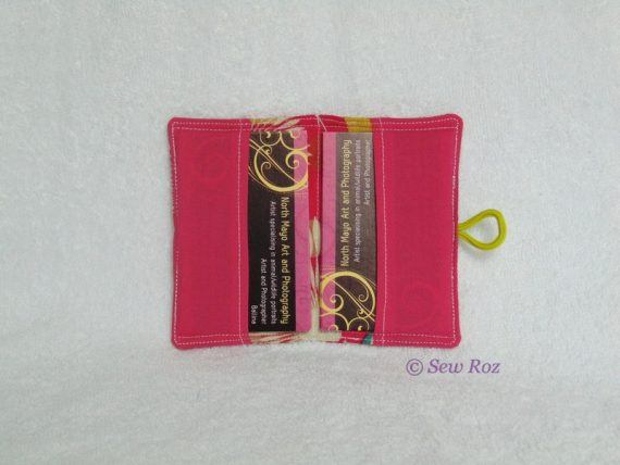 Business card holder giftcard pouch