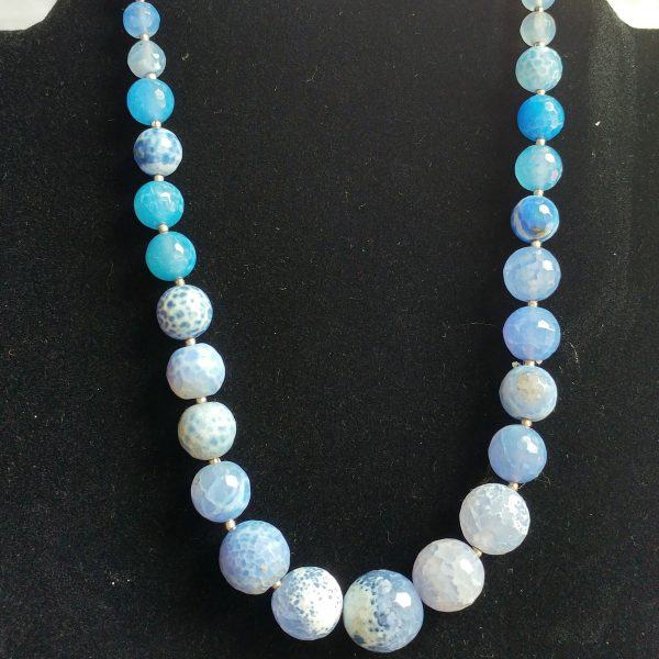 Beautiful Blue Agate Necklace