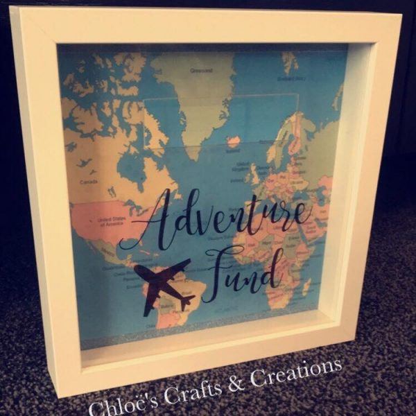 Adventure travel fund - Box frame money box