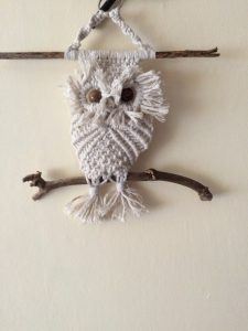 Handmade Macrame Owl Wall Hanging - Conscious Crafties