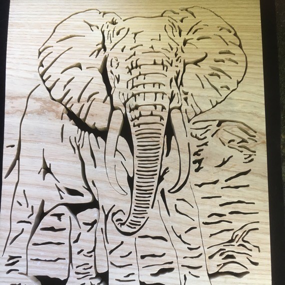 Indian elephant wood art - Conscious Crafties