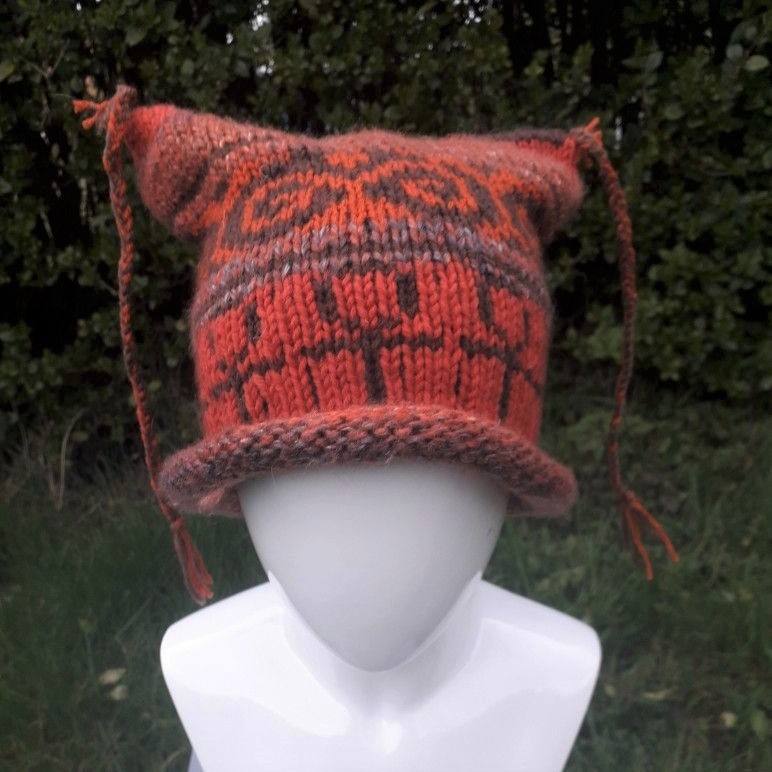 Celtic ankh beltane men's women's woolly hippy hat any size or colours -  Conscious Crafties